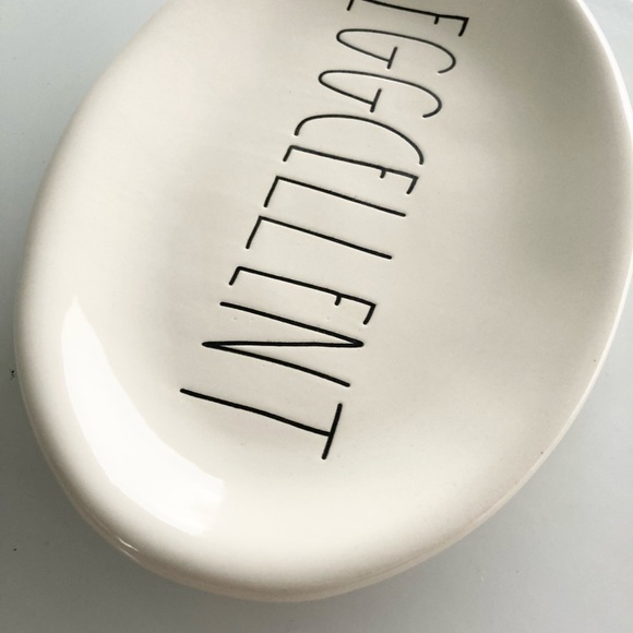 Rae Dunn Eggcellent Trinket Tray or Small Treat Plate - Easter - Picture 6 of 9